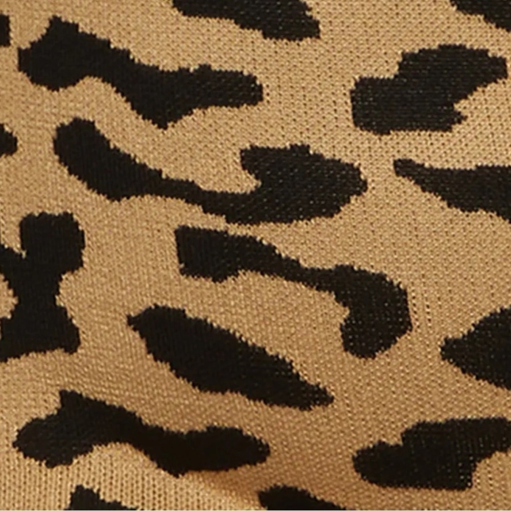 Leopard Print Keyhole Sweater Dress Size 2x - Picture 5 of 5